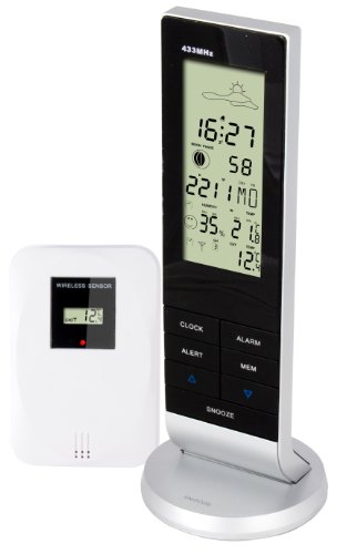 Estação meteorológica digital ALECTO WS-1150 Alecto - Previsores do tempo e estações - digital, sensor inalámbrico, despertador, visor lcd