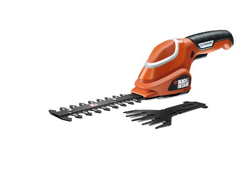 Aparador de Cabelo BLACK & DECKER GSL700KIT-QW BLACK + DECKER - Aparadores de sebes - preto, bateria, plástico