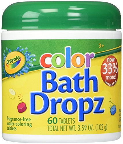 Crayola Bath Dropz 3.59 Oz 60 Tablets (Recondicionado Como Novo) Toys & Child - Aditivos de banho - crayola, bath dropz, 3.59 oz, 60 tablets