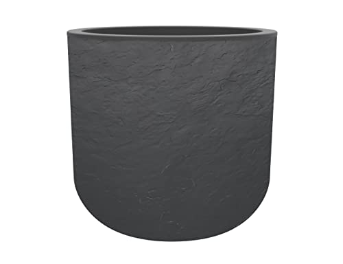 Vaso Redondo EDA VOLCANIA'UP (Cinzento - 40x38.5cm) EDA - Vasos e canteiros - vaso redondo, eda volcania, cinzento, 40x38.5cm