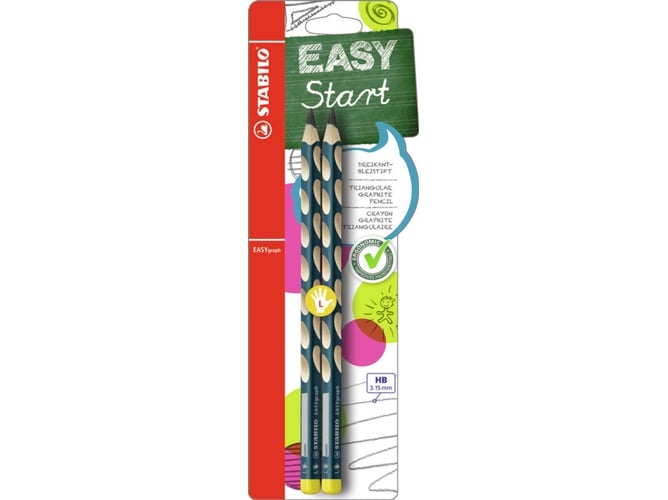 Lápis Graphite STABILO EASYgraph (Azul - 1.6 mm) Stabilo - Lápis - 1.6 mm, triangular, hb, 2B