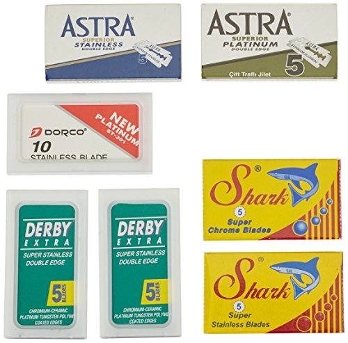 Recarga de Lâminas de Barbear SHARK DORCO Astra Derby-Astra-Shark-Dorco - Banho e corpo - recarga, lâminas, barbear