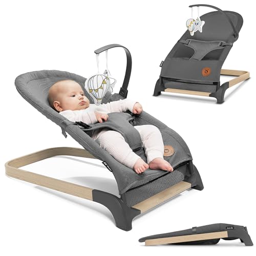 Maca June Air LIONELO (Cinzento - Poliéster) LIONELO - Brinquedos para bebês e equipamentos de atividades - poliéster, cinzento, baloiço, 45 kg