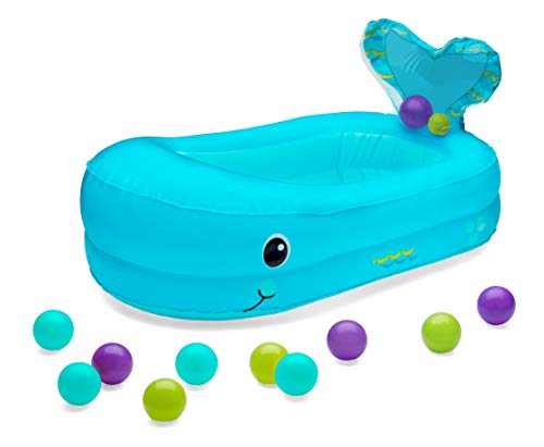 Banheira Infantil INFINITO & COMPANIA Ballena INFANTINO - Banheiras para bebês e assentos de banho - infantil, 10 bolas coloridas, balão, sino