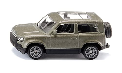 Carro SIKU Land Rover Defender 90 P400 Awd SIKU - Brinquedos - carro, siku, land rover defender 90 p400 awd, veículo robusto, estrutura metálica, rodas com banda de borracha, telhado solar, reboque