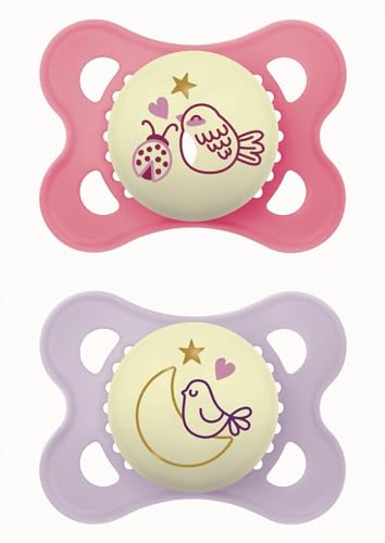 Chupetas MAM Silicone Natural e Látex (2-6 meses) MAM - Chupetas e mordedores - silicone natural, látex, 2-6 meses, formato plano