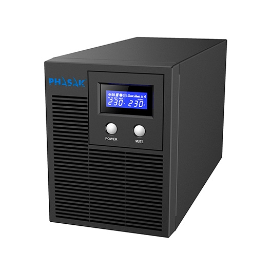 UPS PHASAK PH-7610 (8 Tomadas - 1060 W - 1060 V) Phasak - Ups - 8 tomadas, 1060 W, 1060 V, bateria recarregável