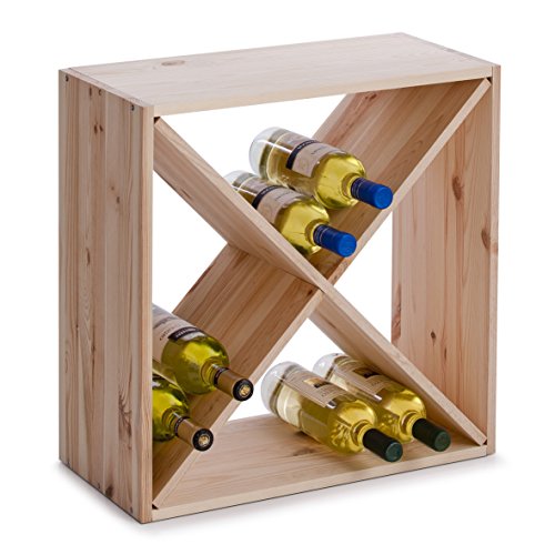Cava de Vinho ZELLER 13170 | Castanho (Embalagem e Acessórios) Zeller - Suportes para vinhos - cava de vinho, castanho, embalagem, acessórios