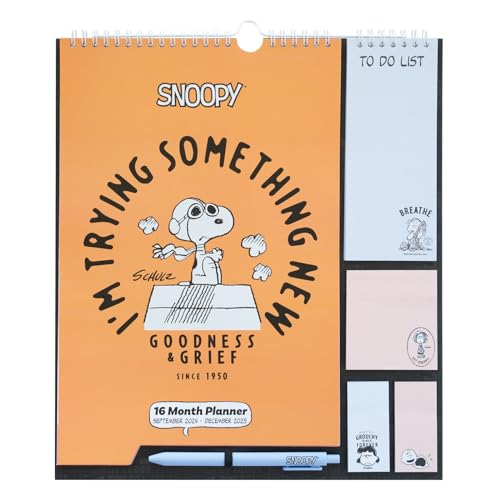 Calendário ERIK EDITORES 2024-2025 30X30 Snoopy Grupo Erik - Calendários, organizadores e planejadores - Snoopy, calendário, erik editors, 16 meses