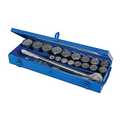 Conjunto de Chaves de Caixa SILVERLINE 633663 (21 Peças) Silverline - Chaves inglesas - azul, 21 peças