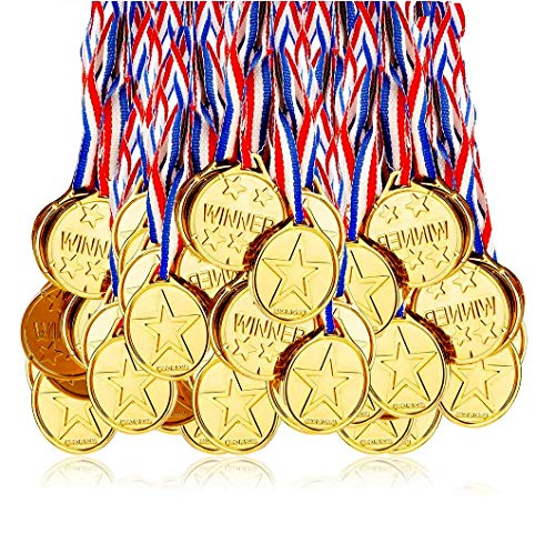 Medalhas de Desporto FONTEE (24 peças - Poliéster) Fontee - Troféus e prêmios - medalhas, desporto, 24 peças, poliéster