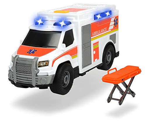 Carro de Brincar DICKIE Ambulância (Idade Mínima Recomendada: 3 anos) 
Marca:
Simba Toys
 - Carrinhos de brinquedo - luzes, sons, porta traseira, figura médica
