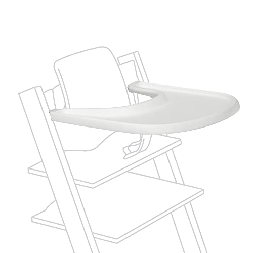 Bandeja STOKKE (Branco - Plástico - 37x30 cm) Stokke - Acessórios para cadeira alta e assento elevatório - branco, plástico, 37x30 cm
