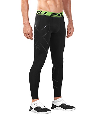 Calções para Homem UNDER ARMOUR U Collar Recovery Preto para Corrida (XXL) 2XU - Roupa de desporto - homem, corrida, xxl, preto