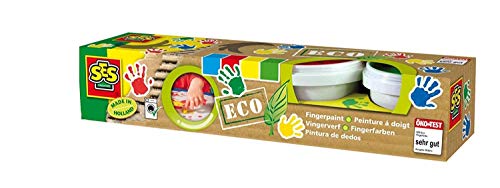 Tinta Lavável de Fingernails ECO FINGER PAINT 4 Cores SES CREATIVE - Tinta, tinta de arte e esmalte - lavável, fingernails, eco, 4 cores