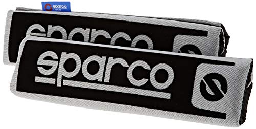 Conjunto de Correias para Cinto de Segurança SPARCO 2 Fourreaux de Ceinture Noir SPARCO - Capas de cinto de segurança para veículos - almofadas, velcro, preto, 65x240mm