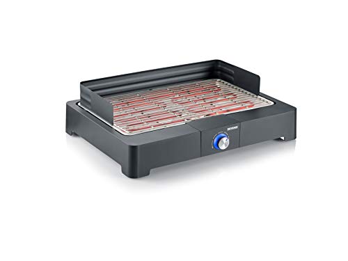 Barbecue Elétrico Severin PG 8565 | Preto Severin - Torradeiras e grelhadores - 2200 W, antiaderente, safetouch, parrilla
