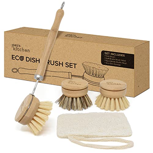 Conjunto de Escovas Ecológicas de Madeira de Bambu joeji's Kitchen - Escovas de limpeza - ecológico, madeira de bambu