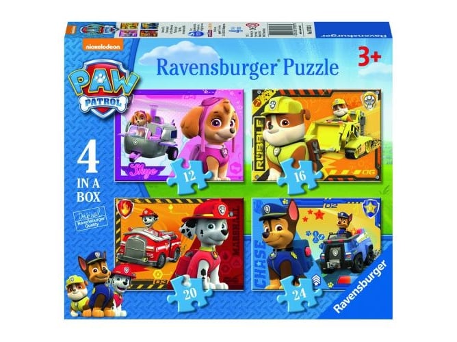 Puzzle 2D JUMBO Paw Patrol (72 peças) (Idade Mínima Recomendada: 3 anos) Ravensburger - Quebra-cabeças de encaixar - puzzle, 2d, jumbo, patrulha canina, 72 peças