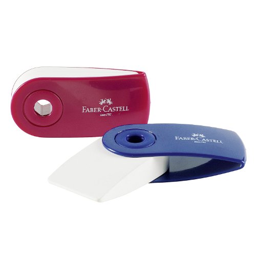 Apagador FABER CASTELL 182411 (Azul e Vermelho) Faber-Castell - Borrachas - vinil, ergonómicas, apagador, azul vermelho