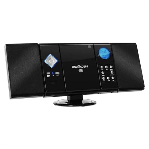 Rádio Portátil OneConcept com CD | Preto (Rádio) Oneconcept - Áudio - portátil, cd, bluetooth, mp3, SD, lcd
