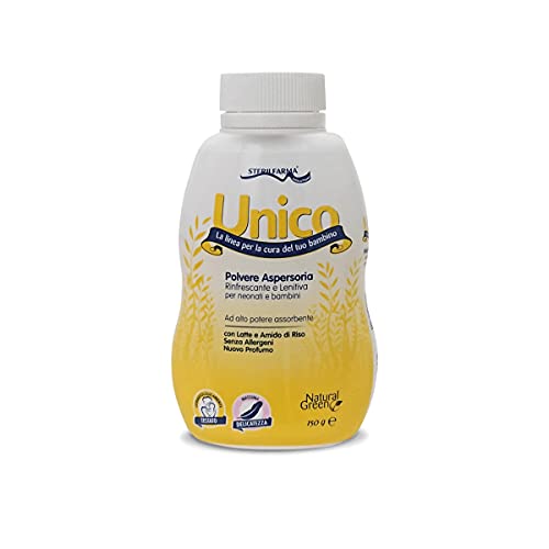 Unico Aspersor Polvo para Cuidado da Pele do Bebé Sterilfarma S.r.l. - Pó corporal - higiene, pele macia, absorção de humidade, bebé