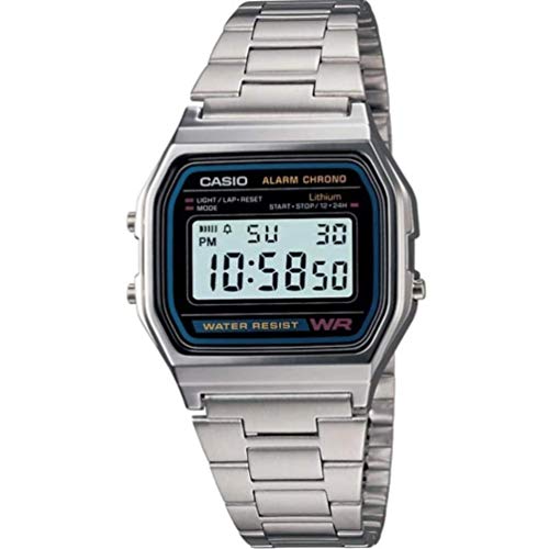Relógio Digital Casio Homem (Aço) Preto e Dourado Casio - Relógios - relógio digital, casio, homem, aço, preto e dourado, cronómetro
