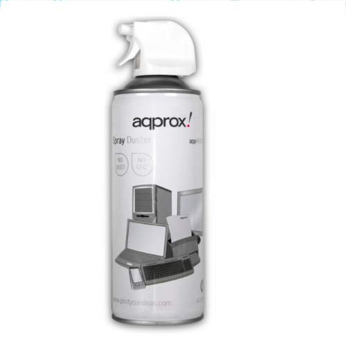 Spray Limpiador de Polvo de Aire Comprimido APPROX APP400SDV3 (400 ml) Approx - Limpeza de eletrônicos - spray, limpeza, poeira, superfície, 400 ml