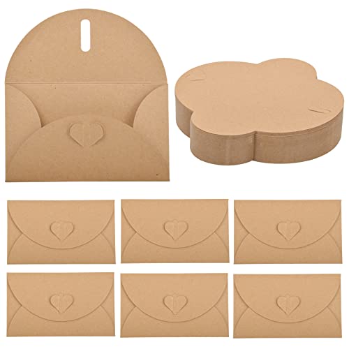 Conjunto de 100 Cartas de Natal PINSHENG (6.5 x 9 cm) Pinsheng - Suprimentos de envio - conjunto, 100 cartas, natal, pinsheng, papel kraft