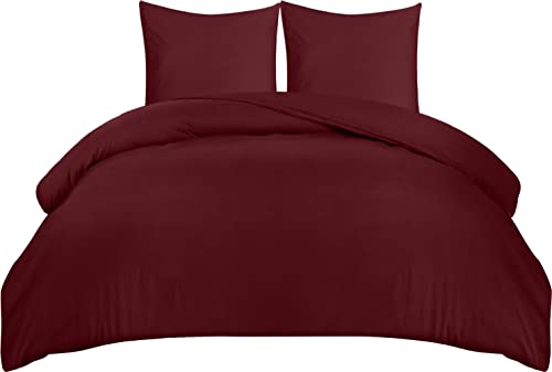 Conjunto edredão UTOPIA BEDDING Borgoña (220x240 cm) Utopia Bedding - Capas de edredão - conjunto, edredao, borgoña, 220x240 cm, poliéster, microfibra