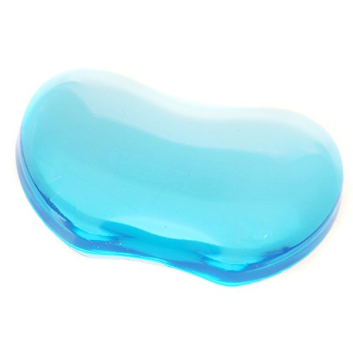 Apoio para Pulsos TUKA TkC5111 | Azul (Classificação e Arquivo) TUKAI - Apoio de pulso para teclado e mouse - apoio, pulsos, ergonômico, gel transparente, crystals gel