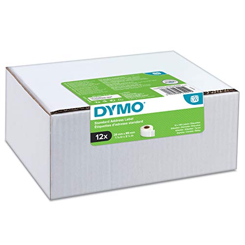 Etiqueta para impressão DYMO LW-2093091 DYMO - Etiquetas de endereço - transferência térmica, preto, labelwriter 400/450/550