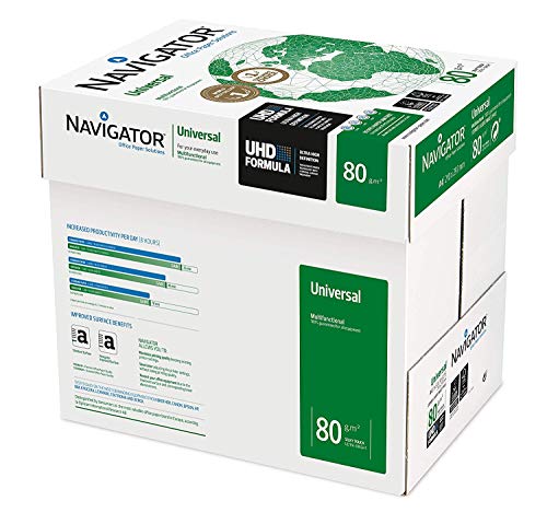 Papel para Plotter RESMA PAPER A4 80G/M² 500F NAVIGATOR - Papel de impressora e copiadora - papel para plotter, resma paper a4, 80g/m², 500f, peso de media, mate