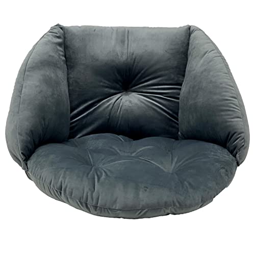 Almofada de Assento SUPERKISSEN24 (Cinzento) SuperKissen24. - Almofadas - fibra de silicone, veludo, interior e exterior, decorativa