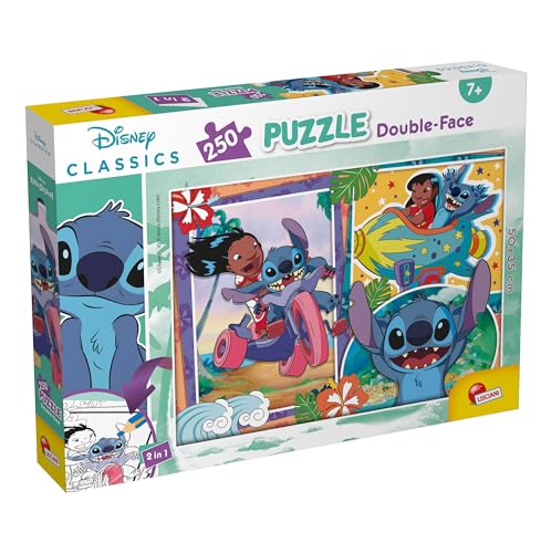 Puzzle Lisciani Disney Stitch & Lil' Stitch 250 Peças Lisciani - Quebra-cabeças - puzzle, lisciani, disney, stitch, lil stitch, 250 peças
