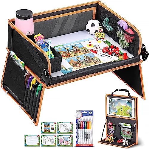 Mesa para crianças LENBEST 1221-2 em cor branca Lenbest - Acessórios para cadeirinhas de bebê - madeira mdf, pés metálicos, compartimento, bolso