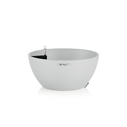 LECHUZA Cubeto Stone 30 Cuarzo Blanco 13837 geobra Brandstätter Stiftung & Co. KG - LECHUZA - Vasos e canteiros - cuarzo, blanco, lechuza