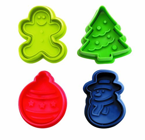 Formas de Bolo para Natal 4 Unidades Ibilis IBILI - Cortadores de biscoito - natal, 4 unidades, plástico, cortadores