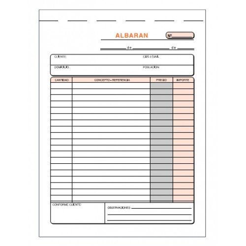 Pack de 5 Cadernos de Contabilidade PRAXTON Albaran (A4) Simply Natural - Produtos para animais de estimação - cadernos, contabilidade, albaran, a4