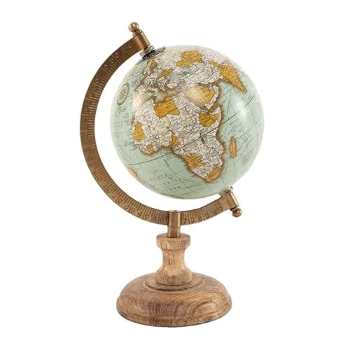 Globo TERRAQUEO (Castanho - Vinil - 13x13 cm) ROCKING GIFTS - Globos terrestres - vinil, castanho, 13x13 cm