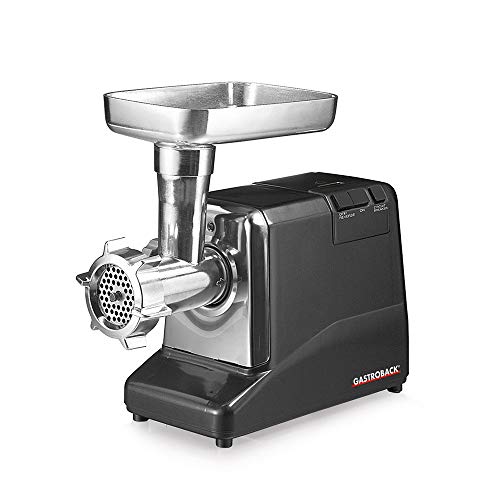 Picadora Gastroback 41402 picador de carne Preto, Inox GASTROBACK - Moedores de alimentos - aço inoxidável, 1 l, 1000 W, 6 kg
