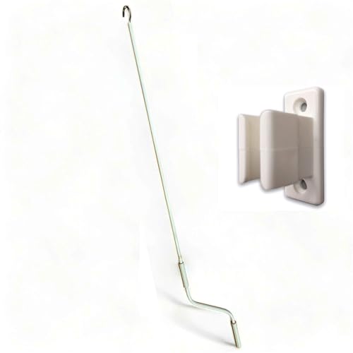 Kit de Manivela para Chapéu de Sol com Suporte de Fixação (Branco - 120) Teletoldo - Acessórios para toldos - manivela, chapéu de sol, suporte de fixação