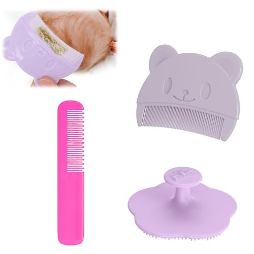 Escova 3 Unidades Silicone Bebê Corpo e Cabelo DMNQ - Banho e corpo - silicone, bebé, corpo, cabelo