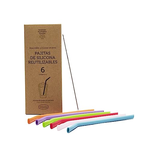 Conjunto de 6 Talheres IRISANA (Plástico - 20.8 x 2 cm) Irisana - Canudos e mexedores de bebidas - 6 talheres, plástico, silicone alimentar, temperatura variável