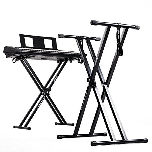 Suporte para Piano Elétrico DURONIC KS2B Duronic - Acessórios para dispositivos de entrada - ajustável, universal, 30 kg, seguro