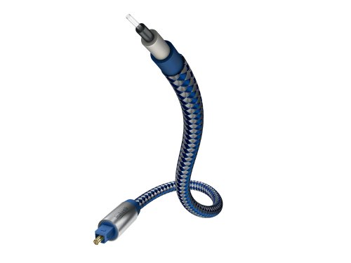 Cabo Fibra Ótica INAKUSTIK (Toslink - 2 m - Azul) Inakustik - Cabos de áudio e vídeo - tóalink, 2 m, azul, plug & play