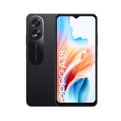 Smartphone OPPO A38 (6.56'' - 4 GB - 128 GB - Preto) Oppo - Telemóveis - 6.56 polegadas, 4 GB, 128 GB, preto