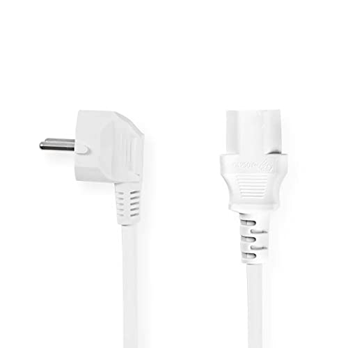 Cabo de Alimentação CUC EXERTIS CONNECT (10 m - Branco) NEDIS - Fios de extensão - cabo alimentação, cuc exertis connect, 10m, branco, conector c13 coupler, masculino/feminino