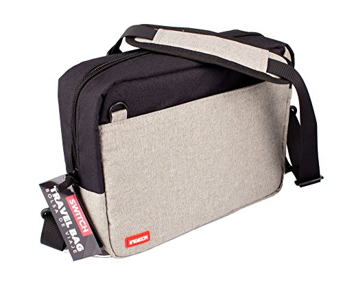 Bolsa de Transporte para Consola Portátil INDECA Switch Preto Indeca - Acessórios para console de jogo portátil - consola portátil, correia ajustável, compartimento interior, asas