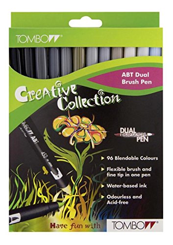 Caneta de Feltro Tombow Dual Brush Pen Set of 12 Tombow - Instrumentos de escrita e desenho - caneta feltro, dual brush, set 12